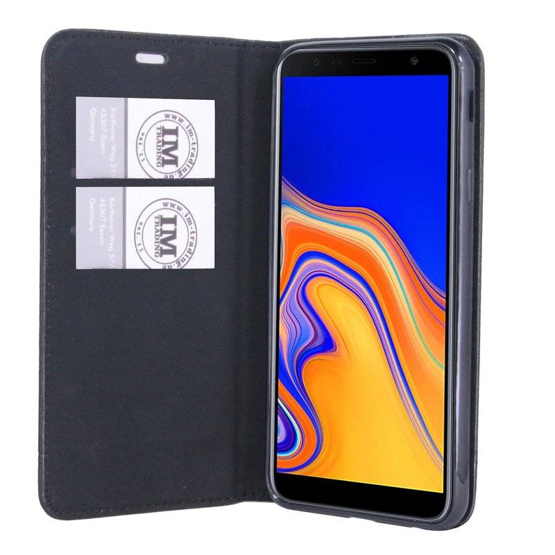 Samsung Galaxy J4+ Plus (J415F) Tasche Flip Case Schutzhülle Schwarz
