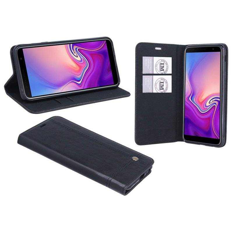 Samsung Galaxy J6+ Plus (J610F) Tasche Flip Case Schutzhülle Schwarz