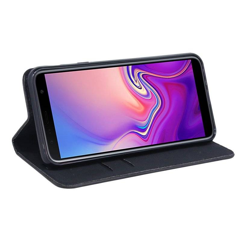 Samsung Galaxy J6+ Plus (J610F) Tasche Flip Case Schutzhülle Schwarz