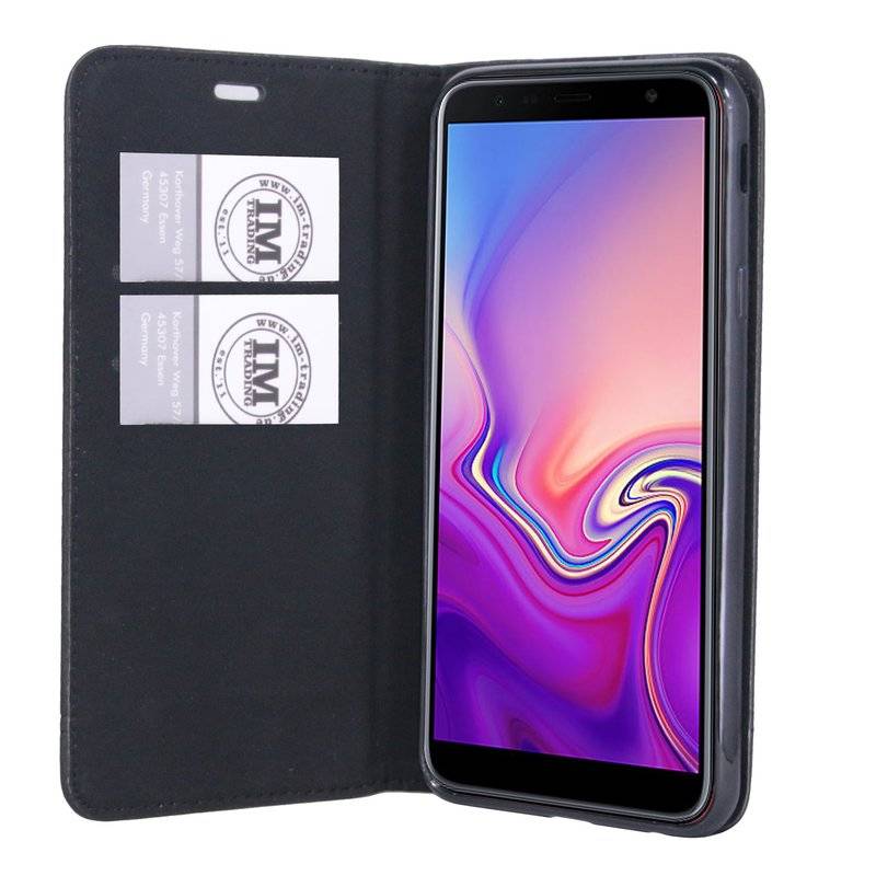 Samsung Galaxy J6+ Plus (J610F) Tasche Flip Case Schutzhülle Schwarz