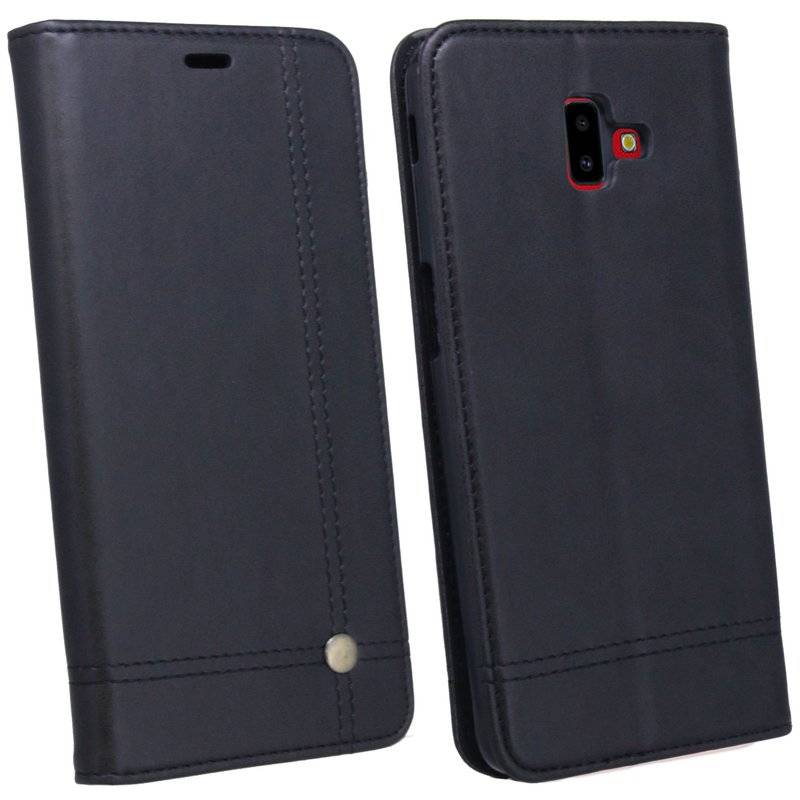 Samsung Galaxy J6+ Plus (J610F) Tasche Flip Case Schutzhülle Schwarz