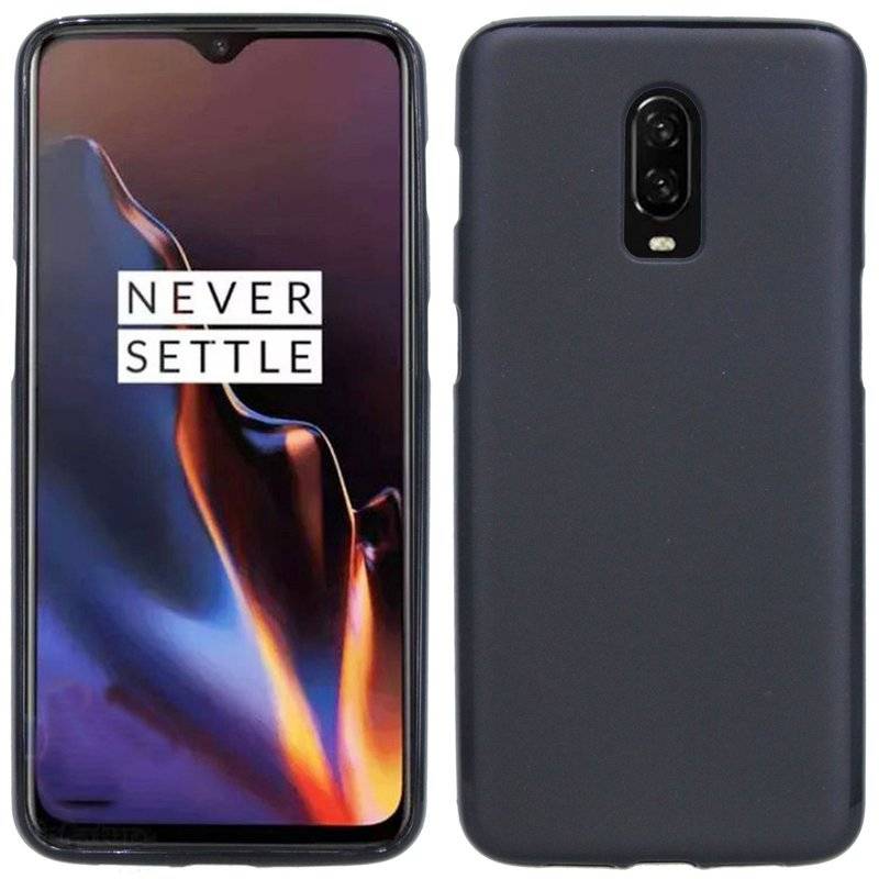 OnePlus 6T Silikon Hülle Cover Case Schwarz