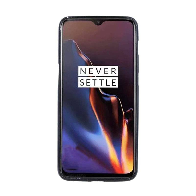 OnePlus 6T Silikon Hülle Cover Case Schwarz
