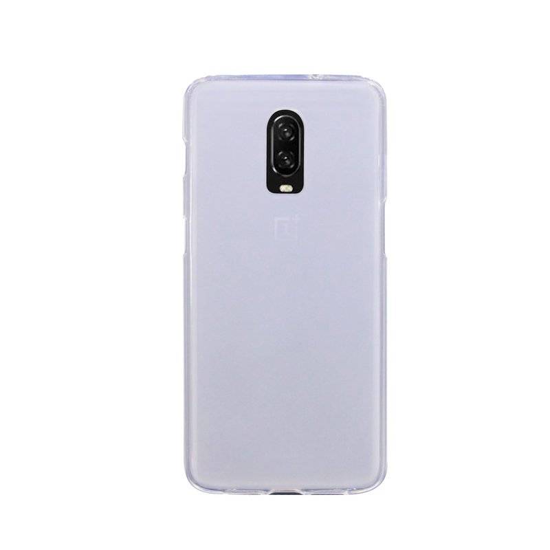 OnePlus 6T Silikon Hülle Cover Case Bumper Ice Transparent