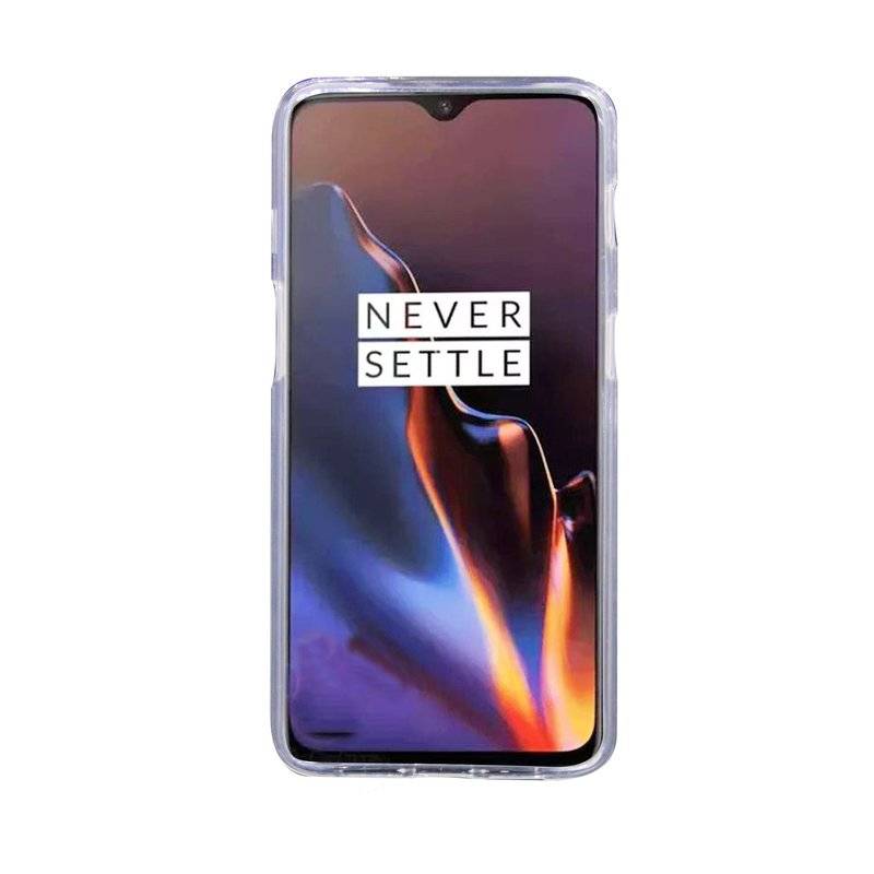 OnePlus 6T Silikon Hülle Cover Case Bumper Ice Transparent