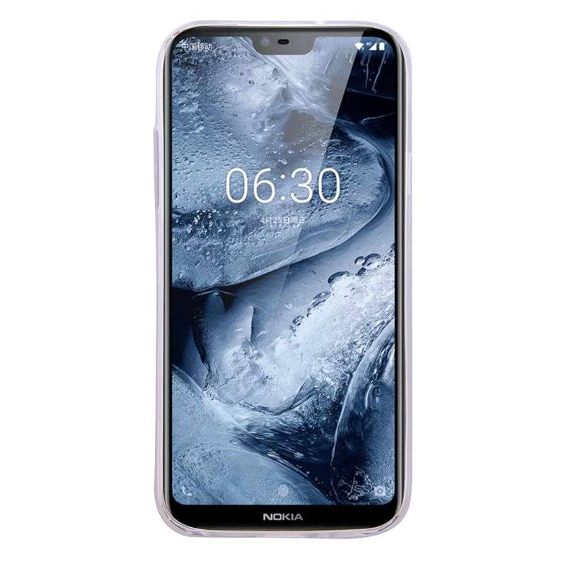 Nokia 5.1 Plus 2018 Silikon Hülle Cover Case Bumper Transparent