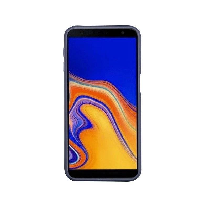 Samsung Galaxy J6+ Plus (J610F) Silikon Hülle Cover Case Bumper Schwarz