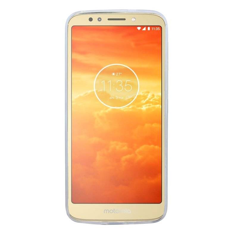 Motorola Moto E5 Play Silikon Hülle Schutz Cover Case Transparent