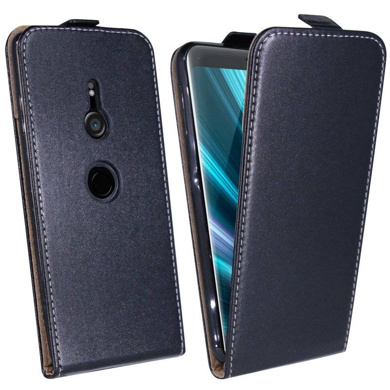 Sony Xperia XZ3 Tasche Flip Case Smartphone Schutzhülle Schwarz