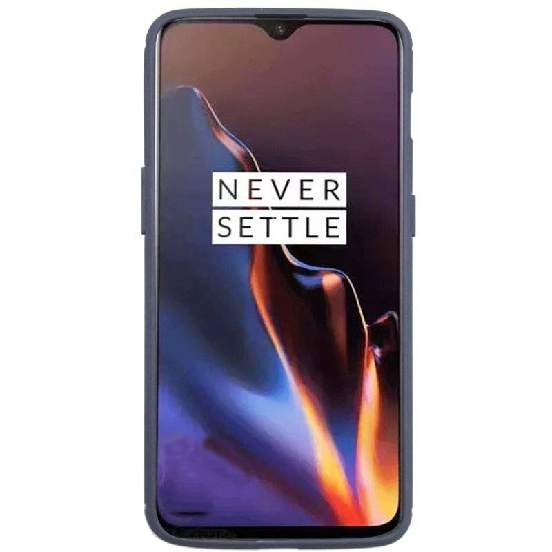 OnePlus 6T Silikon Hülle Cover Case Bumper Schutz Schwarz