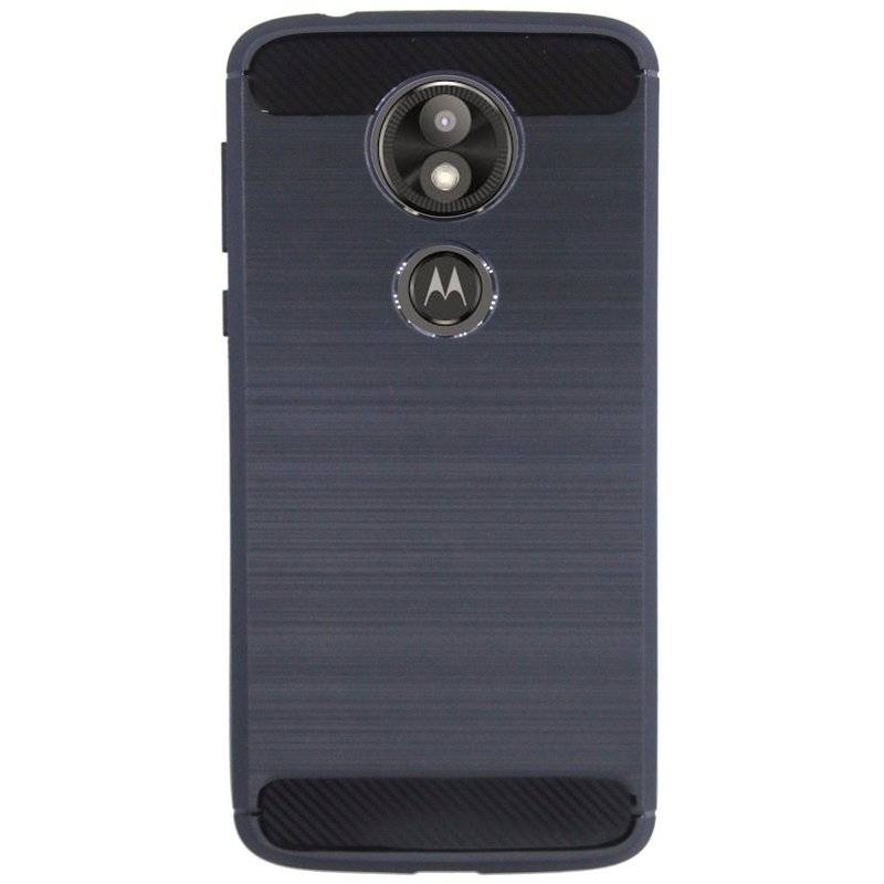 Motorola Moto E5 Plus Silikon Hülle Cover Case Bumper Schutz Schwarz