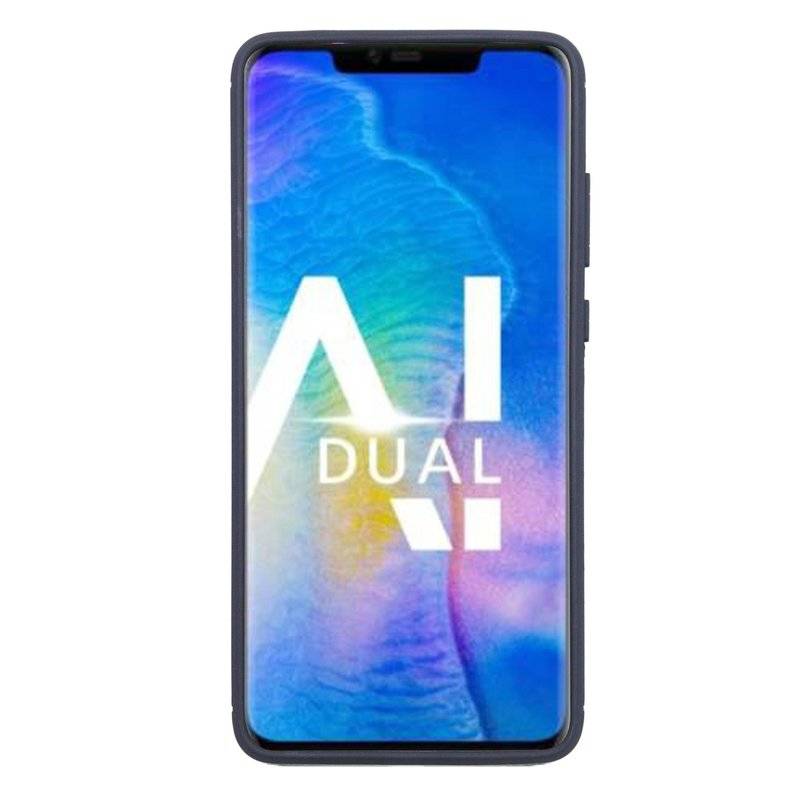 Huawei Mate 20 Silikon Hülle Cover Case Carbon Schwarz