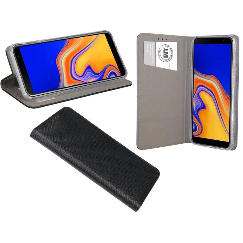 Samsung Galaxy J4+ Plus (J415F) Tasche Flip Case Schutzhülle Schwarz