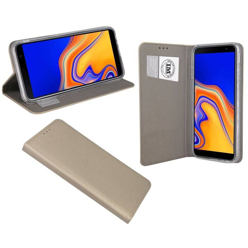 Samsung Galaxy J4+ Plus (J415F) Tasche Flip Case Schutzhülle Gold