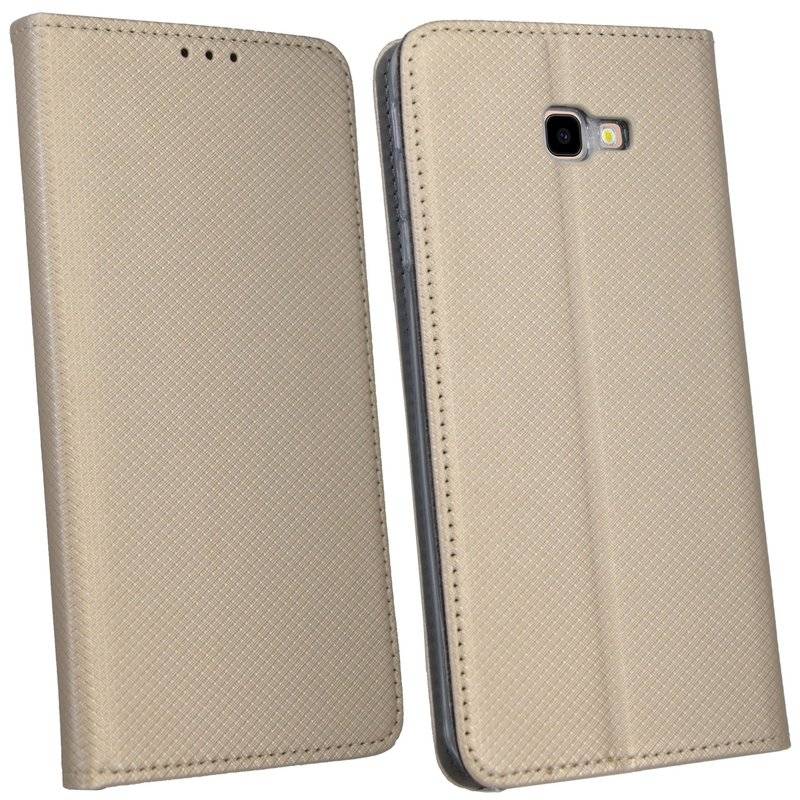 Samsung Galaxy J4+ Plus (J415F) Tasche Flip Case Schutzhülle Gold