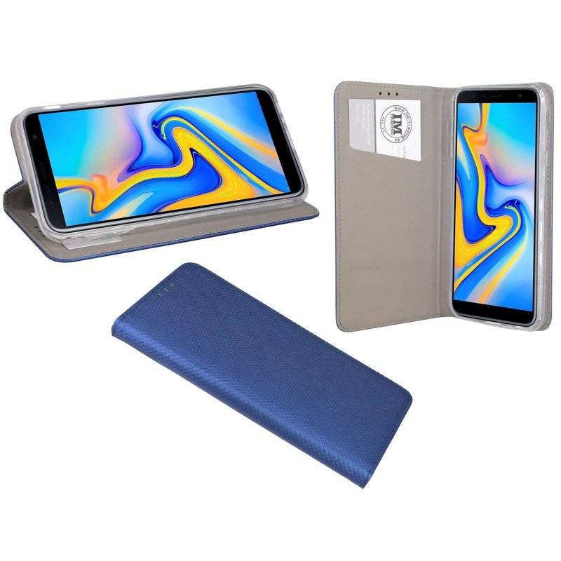 Samsung Galaxy J6+ Plus (J610F) Tasche Flip Case Schutzhülle Blau