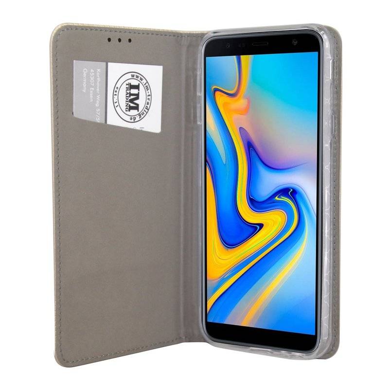 Samsung Galaxy J6+ Plus (J610F) Tasche Flip Case Schutzhülle Gold