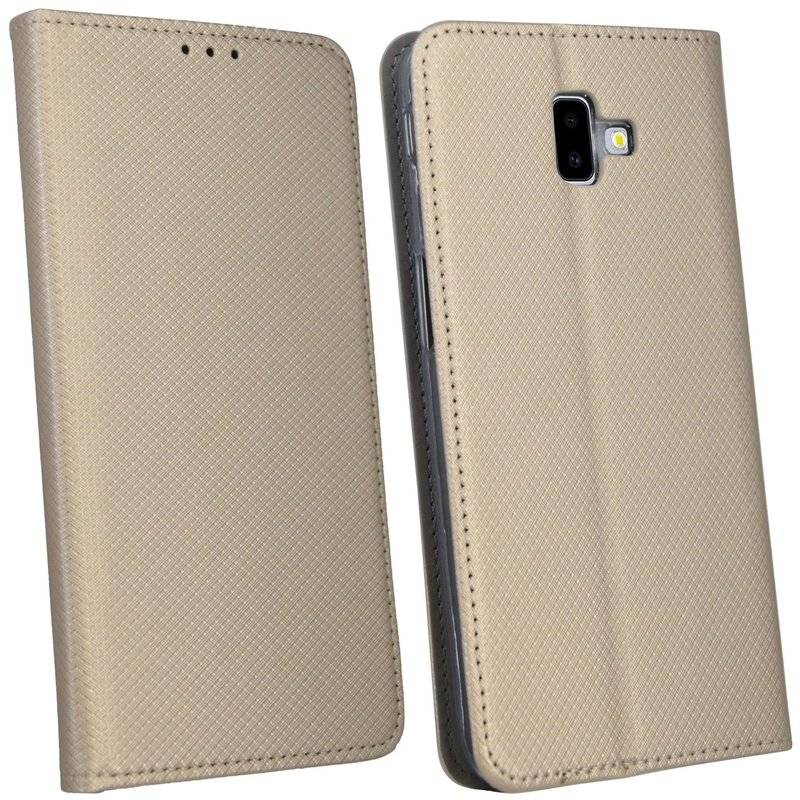 Samsung Galaxy J6+ Plus (J610F) Tasche Flip Case Schutzhülle Gold
