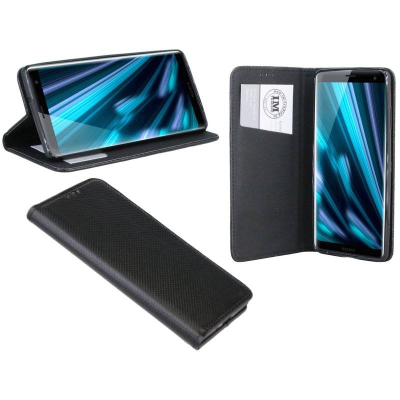 Sony Xperia XZ3 Tasche Hülle Flip Case Smartphone Schutzhülle Schwarz