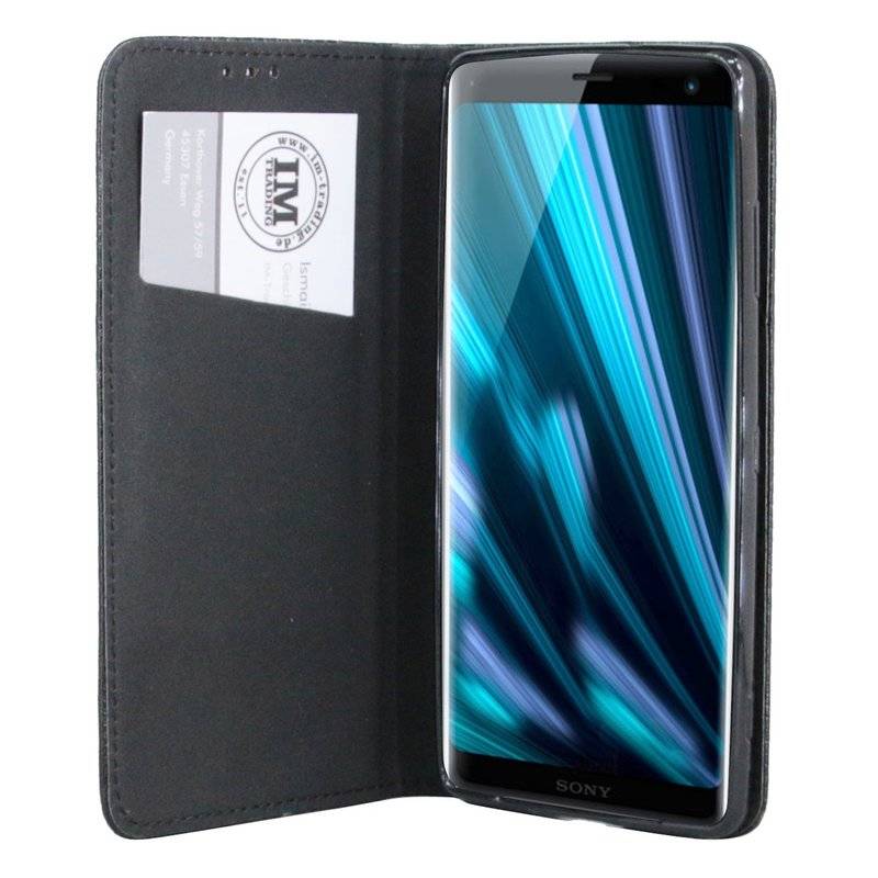 Sony Xperia XZ3 Tasche Hülle Flip Case Smartphone Schutzhülle Schwarz