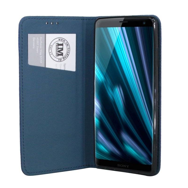 Sony Xperia XZ3 Tasche Hülle Flip Case Smartphone Schutzhülle Blau