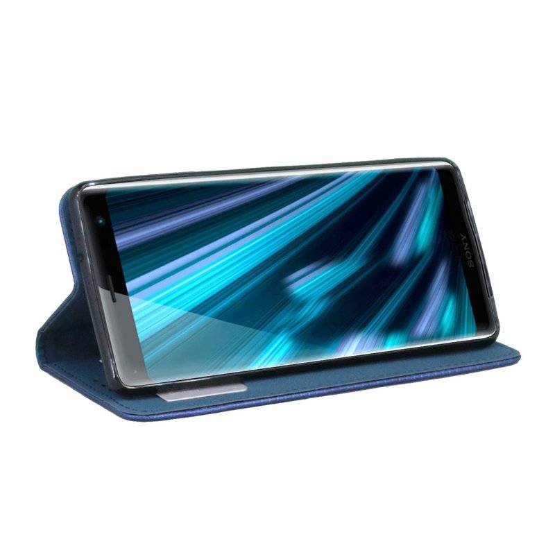 Sony Xperia XZ3 Tasche Hülle Flip Case Smartphone Schutzhülle Blau