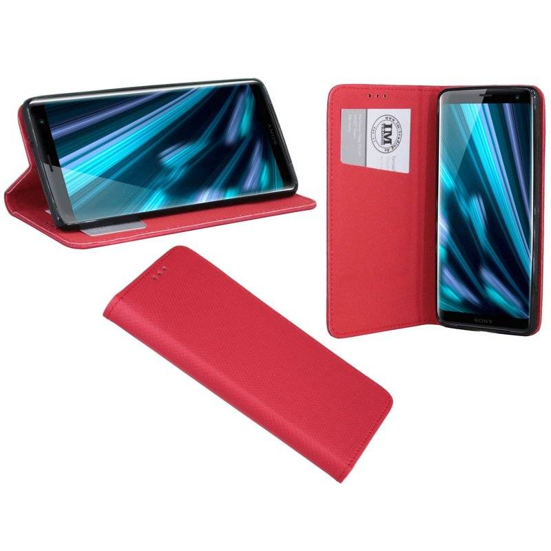 Sony Xperia XZ3 Tasche Hülle Flip Case Smartphone Schutzhülle Rot