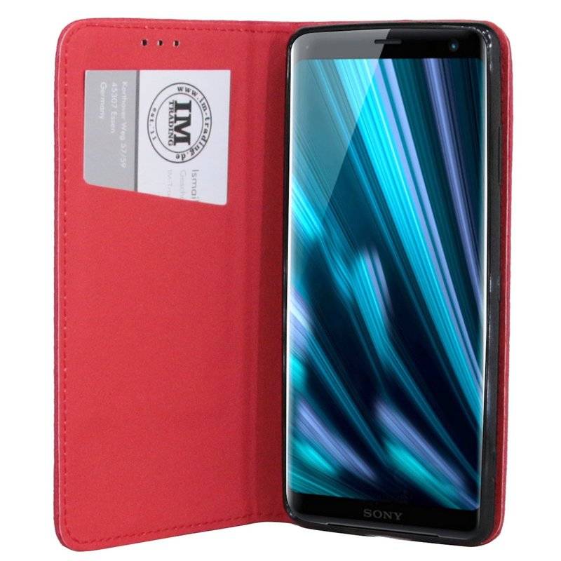 Sony Xperia XZ3 Tasche Hülle Flip Case Smartphone Schutzhülle Rot