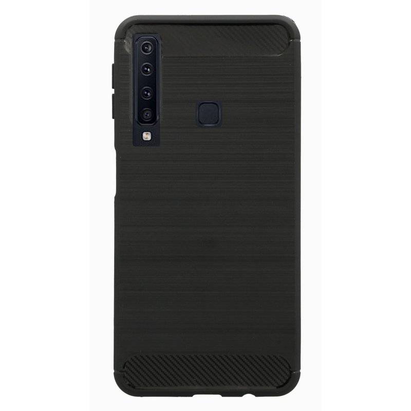 Samsung Galaxy A9 2018 Silikon Hülle Cover Case Bumper Schwarz