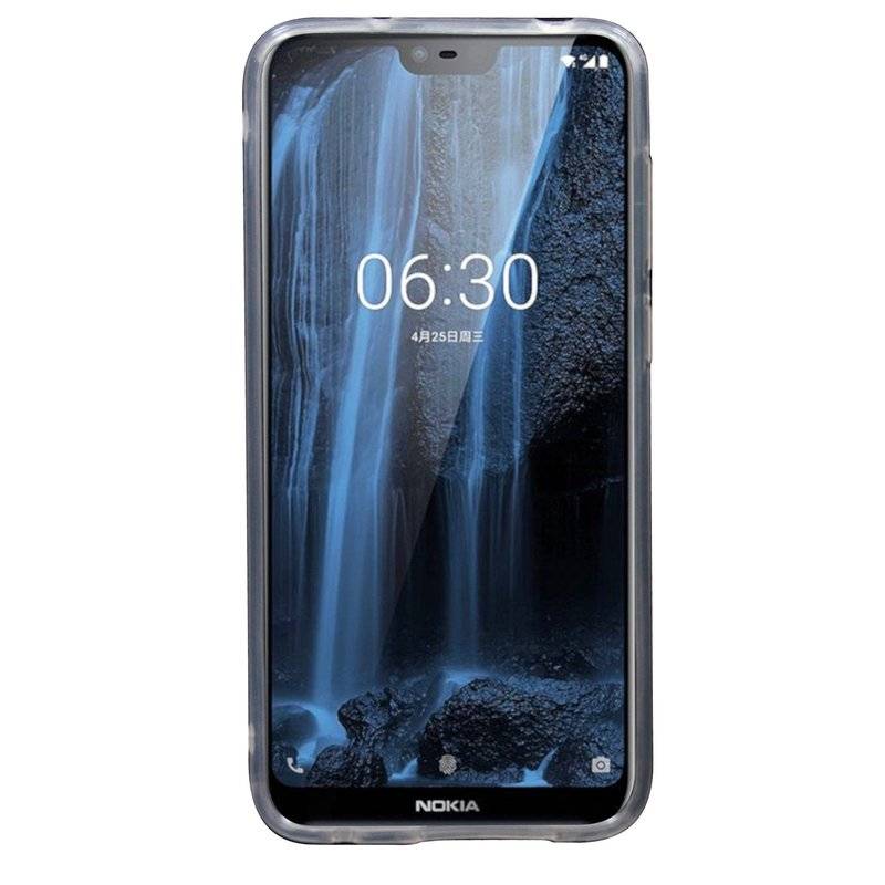 Nokia 6.1 Plus 2018 Silikon Hülle Cover Case Bumper Transparent
