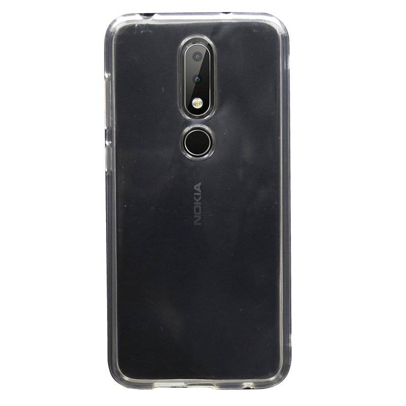 Nokia 6.1 Plus 2018 Silikon Hülle Cover Case Bumper Transparent