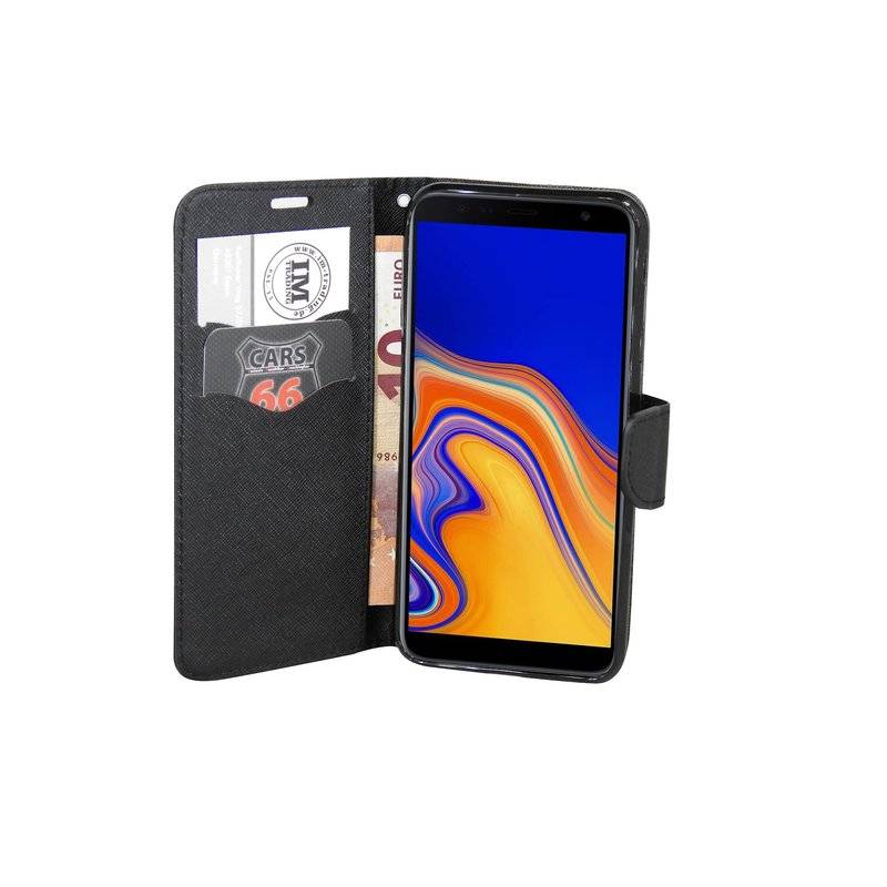 Samsung Galaxy J6+ Plus Flip Case Tasche Schutzhülle Schwarz