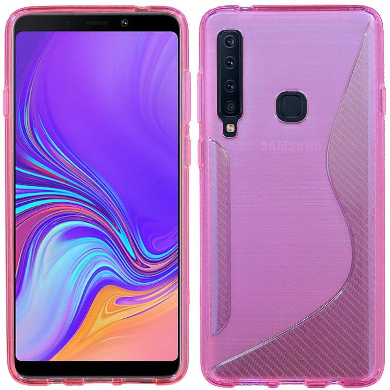 Samsung Galaxy A9 2018 Handy Silikon Schutzhülle Cover Case Pink