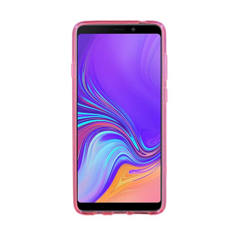 Samsung Galaxy A9 2018 Handy Silikon Schutzhülle Cover Case Pink