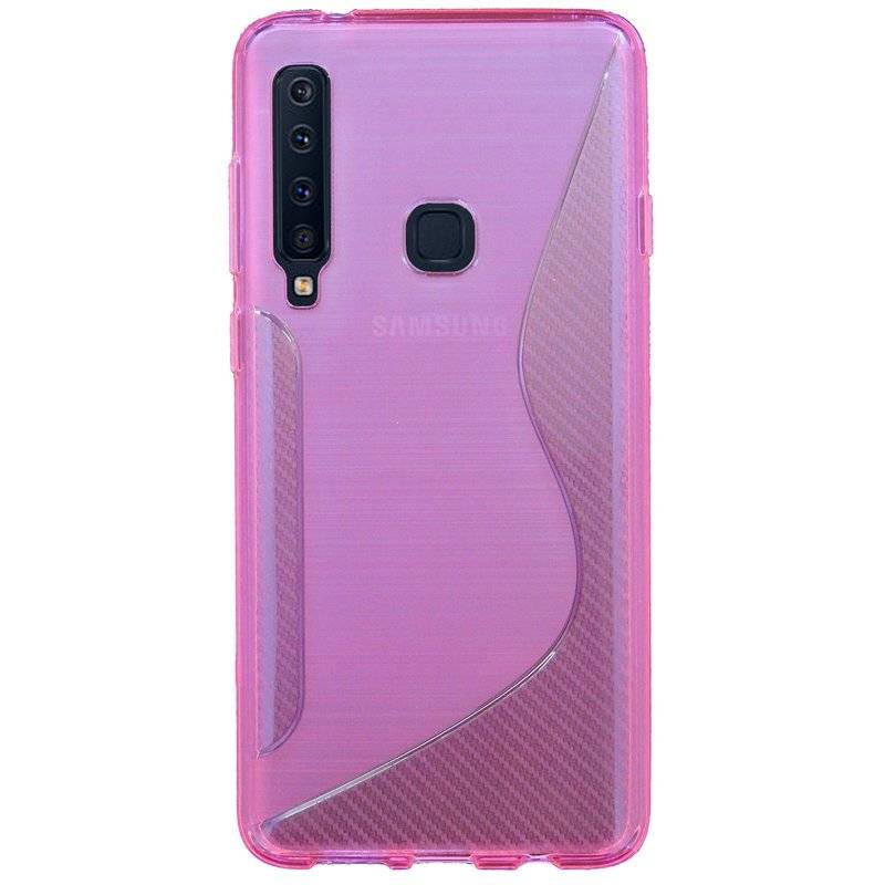 Samsung Galaxy A9 2018 Handy Silikon Schutzhülle Cover Case Pink