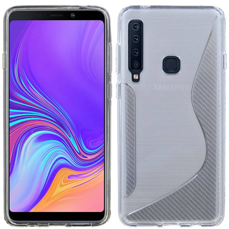 Samsung Galaxy A9 2018 Handy Silikon Schutzhülle Cover Case Transparent