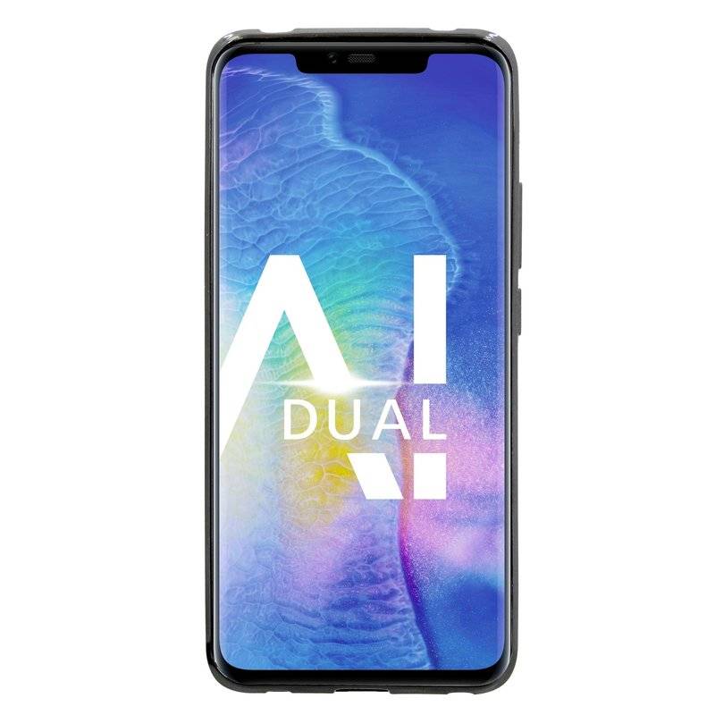 Huawei Mate 20 PRO Silikon Hülle S-Line Cover Case Bumper Schwarz