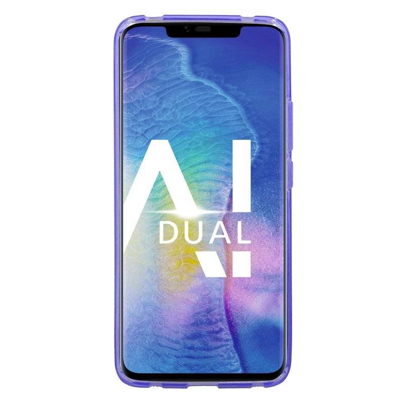 Huawei Mate 20 PRO Silikon Hülle S-Line Cover Case Bumper Lila