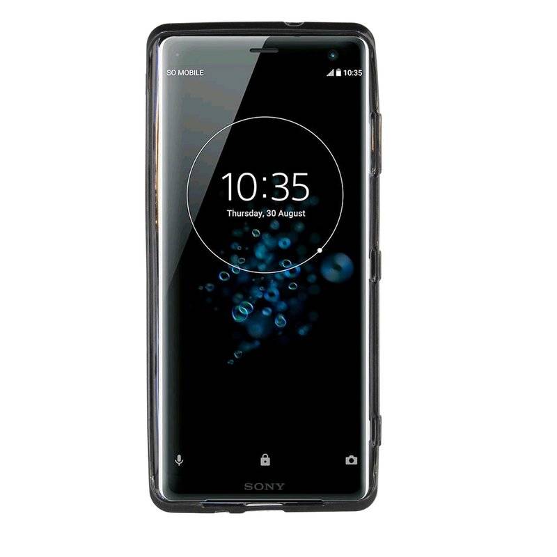 Sony Xperia XZ3 Handy Silikon Schutzhülle Cover Case Schwarz