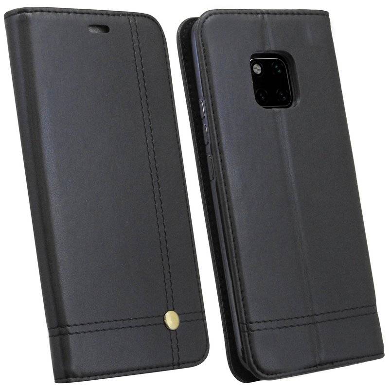 Huawei Mate 20 Pro Tasche Flip Case Schutzhülle Schwarz
