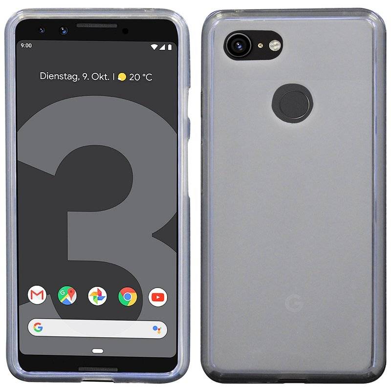 Google Pixel 3 Silikon Hülle Cover Case Bumper Grau