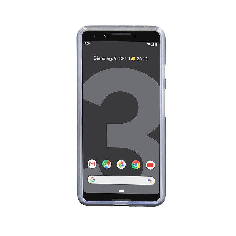 Google Pixel 3 Silikon Hülle Cover Case Bumper Grau