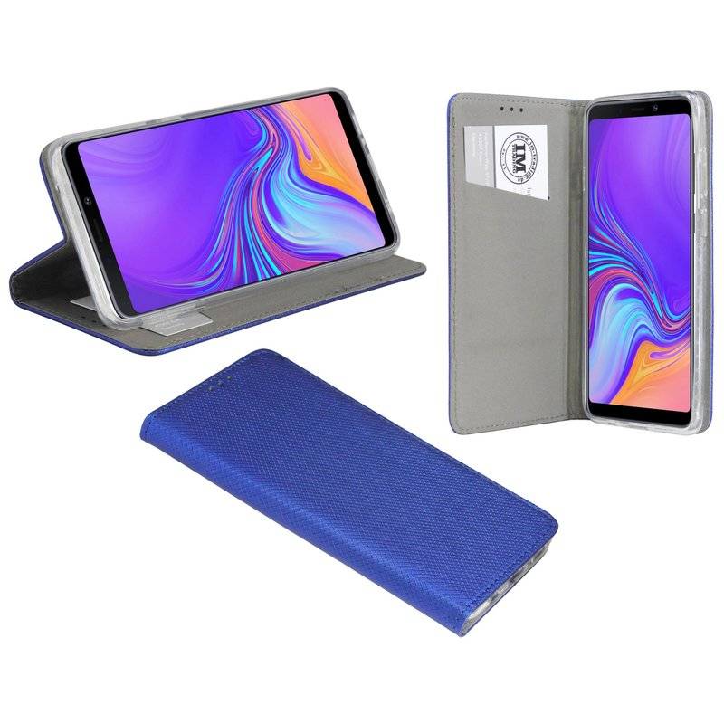 Samsung Galaxy A9 2018 Tasche Flip Case Schutzhülle in Blau