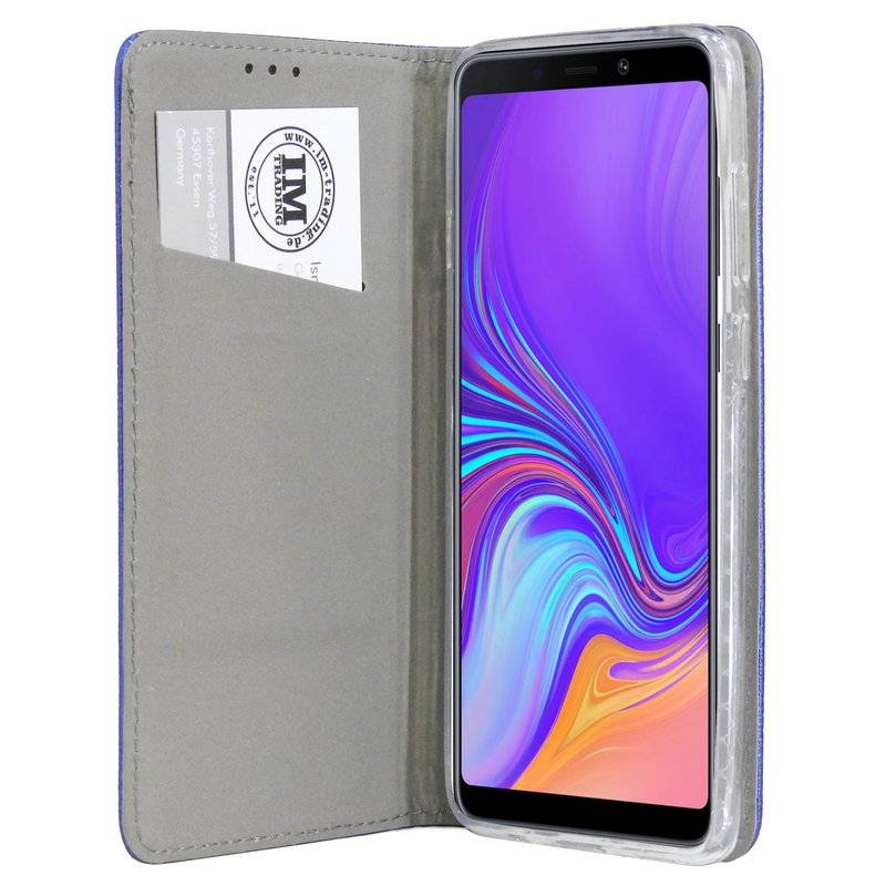 Samsung Galaxy A9 2018 Tasche Flip Case Schutzhülle in Blau