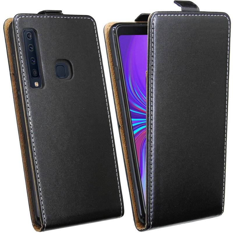 Samsung Galaxy A9 2018 Tasche Flip Case Handy Hülle Schwarz