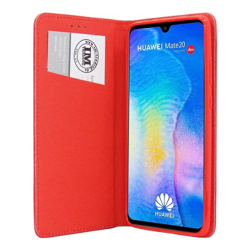 Huawei Mate 20 Tasche Flip Case Buchtasche Schutzhülle Rot