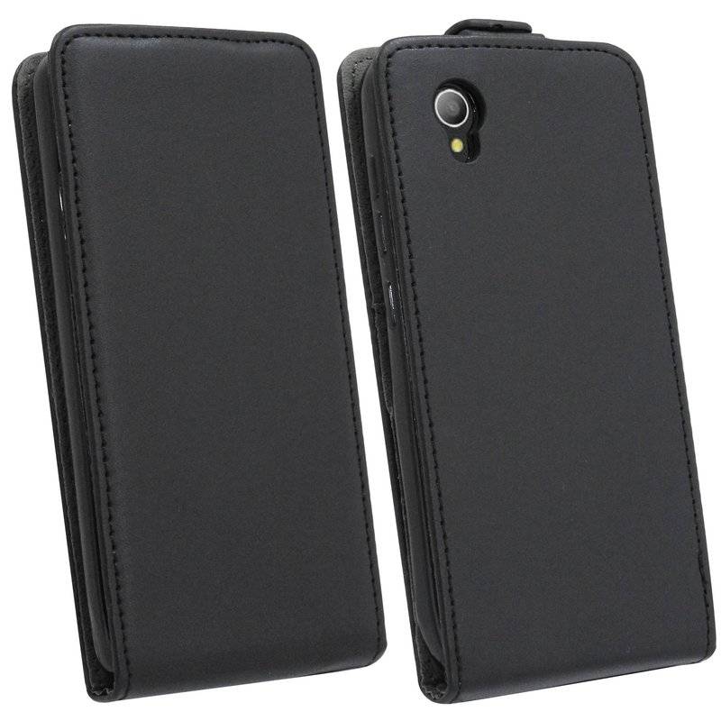 Alcatel 1 (5033D) Handyhülle Tasche Flip Case Smartphone Schutzhülle Schwarz
