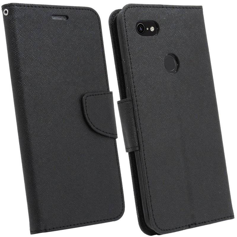 Google Pixel 3 XL Tasche Flip Case Handy Schutzhülle Schwarz