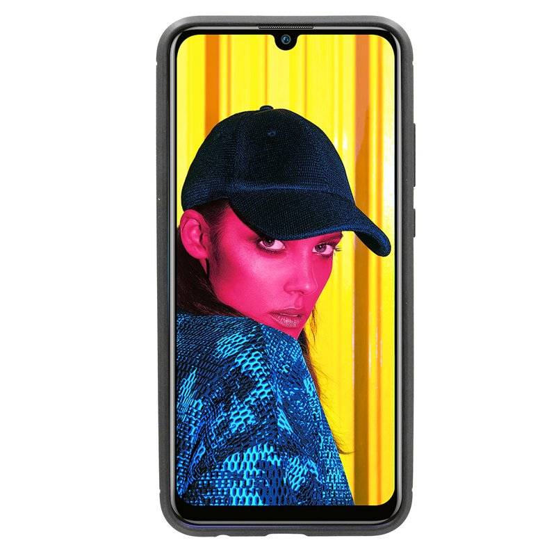 HONOR 10 LITE Silikon Hülle Cover Case Carbon Schwarz