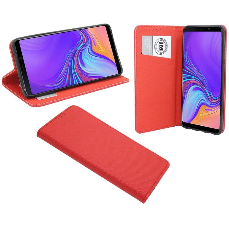 Samsung Galaxy A9 2018 Tasche Flip Case Schutzhülle Rot